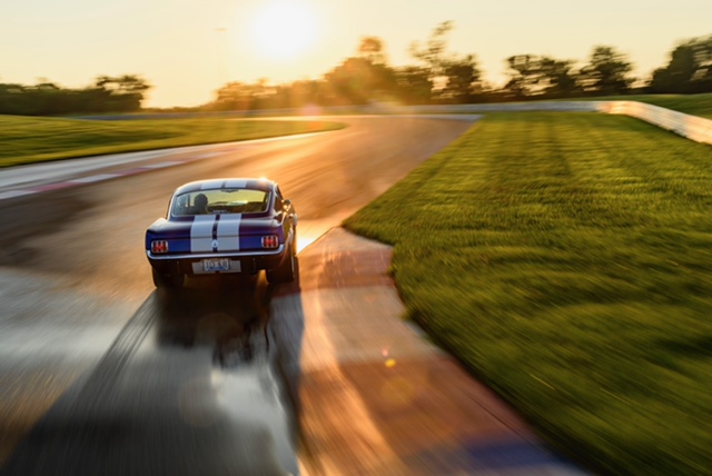 Mustang Driving away